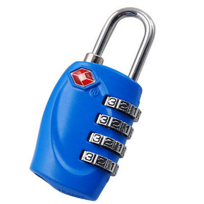 Accessotech Blue Tsa 3-Dial Travel Padlock Combination Luggage Lock For Airports from B&Q