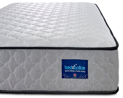Bedz Online Bedzonline Cool-Touch Hybrid Memory Foam & Spring Mattress20Cm Thick4Ft Small Double (120X190Cm) from B&Q