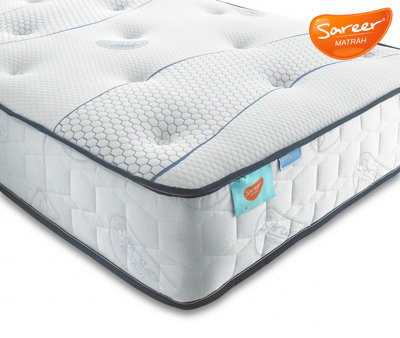 B&Q -  Cool Blue Memory Coil Mattress Kingsize5Ft