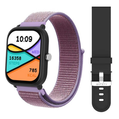  - Entity Aero Smartwatch Lilac Nylon Strap Ip68 Mic & Speaker 2.01 Full Touch