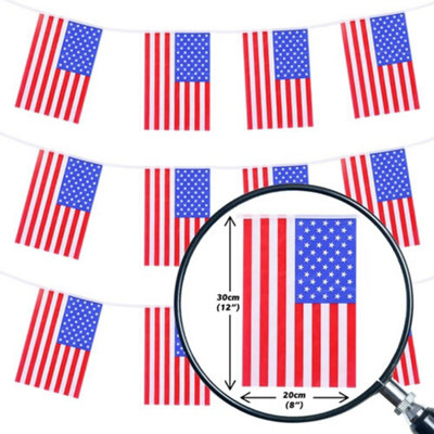 I Love Fancy Dress Usa Stars And Stripes Flag BuntingPack Of 1 from B&Q