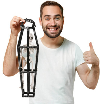 I Love Fancy Dress Hanging Skeleton In CoffinHalloween DecorationPack Of 2 from B&Q