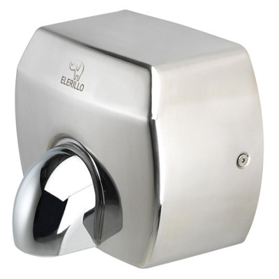 Handy Dryers Elerillo Quiet Eco Hand Dryer Stainless Steel from B&Q