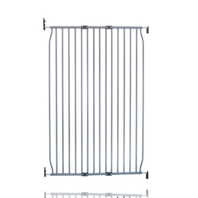 B&Q -  Extra Tall Screw Fit Metal Baby GateGrey90Cm100Cm
