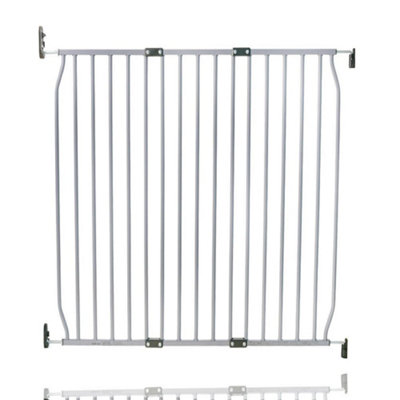 B&Q -  Screw Fit Metal Baby GateGrey100Cm110Cm