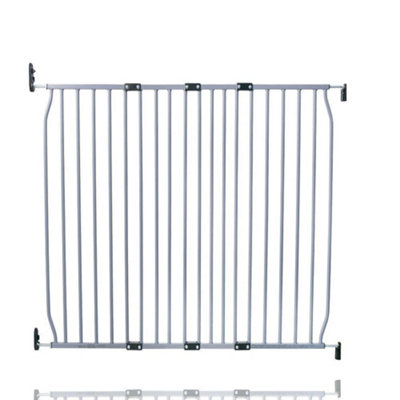 B&Q -  Screw Fit Metal Baby GateGrey110Cm120Cm
