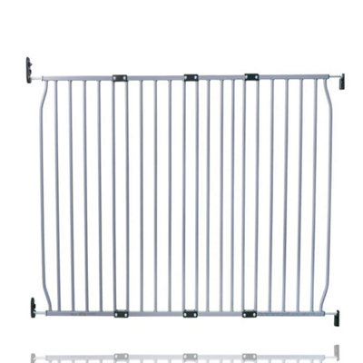 B&Q -  Screw Fit Metal Baby GateGrey130Cm140Cm