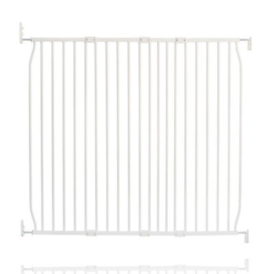 B&Q -  Screw Fit Metal Baby GateWhite120Cm130Cm