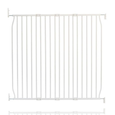B&Q -  Screw Fit Metal Baby GateWhite110Cm120Cm