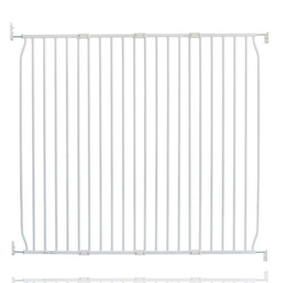 B&Q -  Screw Fit Metal Baby GateWhite130Cm140Cm