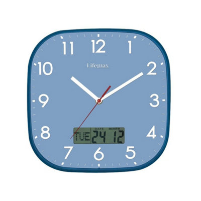  - Lifemax High Contrast Clear Time Day Date Wall Clock