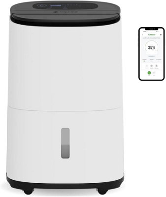 B&Q - Meacodry Arete Two Smart 12L Dehumidifier Hepa H13 Air Purifier Low Energy Wi-Fi
