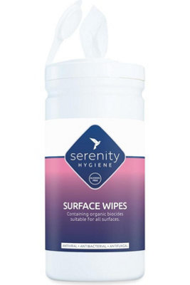 Serenity Hygiene Surface WipesAntibacterial Multi Surface Wipes