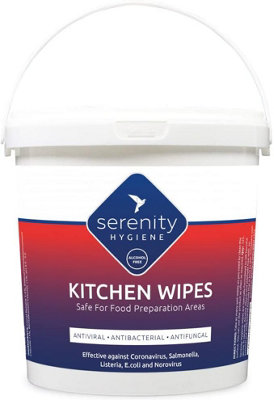 Serenity Hygiene Kitchen WipesAntibacterial Large Multi Surface Wipes