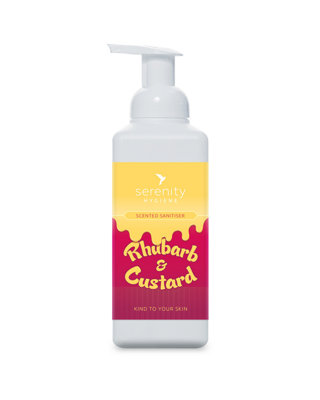 B&Q -  Ethanol-Free Hand Sanitiser Foam Rhubarb & Custard Scent 500Ml