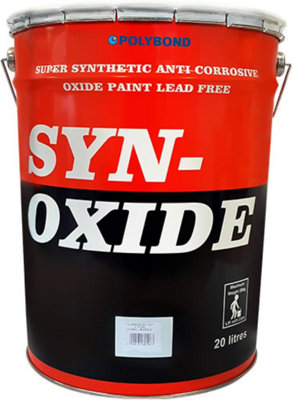 B&Q -  Syn Oxide Anti Corrosion Oxide Paint Grey 20 Litre