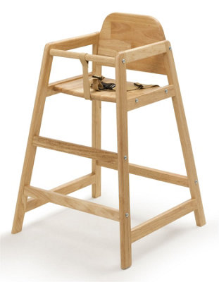 Safetots Simply Stackable Wooden High ChairNaturalHighchair For Baby And ToddlerStylish And Practical from B&Q
