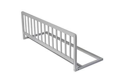 Safetots Wooden Bed GuardGrey38Cm High X 110Cm WideToddler Bedrail For SafetySecure Child Bed Rail from B&Q