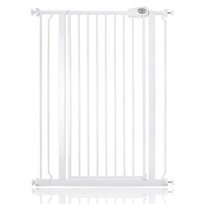 Bettacare Child And Pet Gate81.4Cm89CmWhiteExtra Tall Gate 104Cm In HeightPressure Fit Stair Gate from B&Q