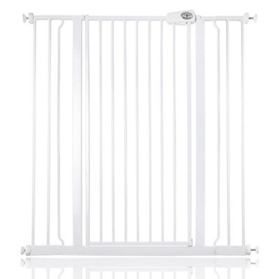 Bettacare Child And Pet Gate100.8Cm108.4CmWhiteExtra Tall Gate 104Cm In HeightPressure Fit Stair Gate from B&Q