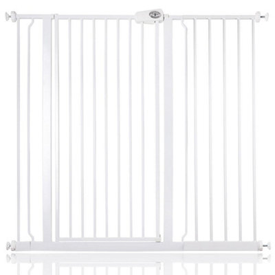 Bettacare Child And Pet Gate113.8Cm121.4CmWhiteExtra Tall Gate 104Cm In HeightPressure Fit Stair Gate from B&Q