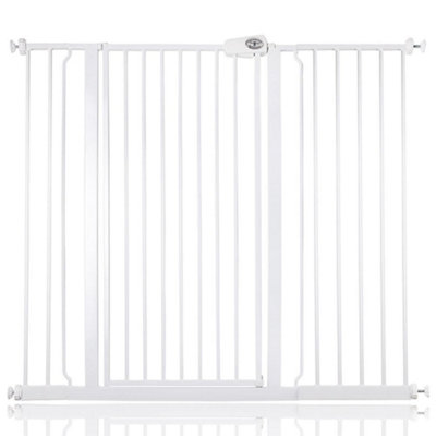 Bettacare Child And Pet Gate120.3Cm127.9CmWhiteExtra Tall Gate 104Cm In HeightPressure Fit Stair Gate from B&Q