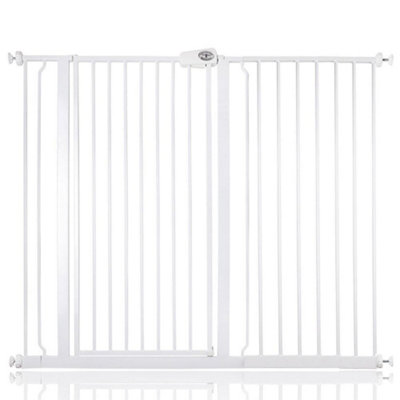 Bettacare Child And Pet Gate126.7Cm134.3CmWhiteExtra Tall Gate 104Cm In HeightPressure Fit Stair Gate from B&Q