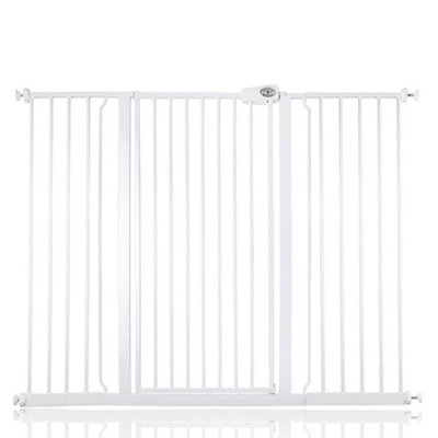 Bettacare Child And Pet Gate133.2Cm140.8CmWhiteExtra Tall Gate 104Cm In HeightPressure Fit Stair Gate from B&Q