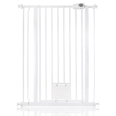 Bettacare Pet Gate With Lockable Cat Flap81.4Cm89CmWhite104Cm In Height from B&Q