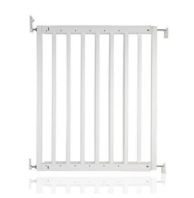Safetots Chunky Wooden Screw Fit Stair GateWhite63.5Cm105.5CmWood Baby GateScrew Fit Safety Barrier from B&Q