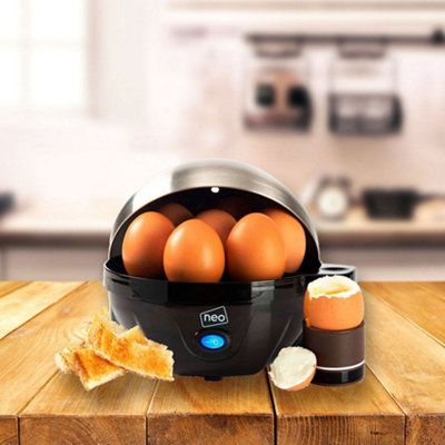 Neo Stainless Steel Electric Egg Boiler - 3-in-1 Steamer, Poacher, and Boiler - Black - Medium - Image 3
