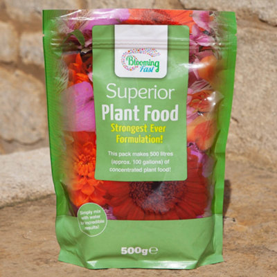 You Garden Yougarden Blooming Fast Universal Soluble Fertiliser, Resealable Pack, Concentrated Formula Makes 500 Litres 500G