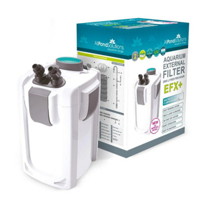 All Pond Solutions 2000L/h + 9W Uv Aquarium External Filter Efx+ from B&Q