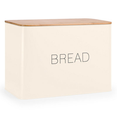 Ehc Bread BinBread Bins For KitchenBread TinLarge Bread Bin Food StorageCream from B&Q