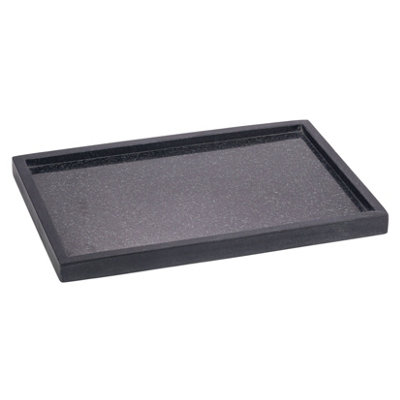 Ehc Natural MarbleBathroom Vanity TrayTray BathroomDecorative TrayCandle TrayRectangularBlack31 X 20 X 2 Cm from B&Q