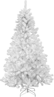 Shatchi White Christmas Tree Alaskan Pine Artificial Bushy Looking Flocked 120Cm