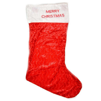 Shatchi 5 X Giant Traditional Father Christmas Santa Sack Red Stocking Bag Gifts Presents Xmas Bulk Buy Wholesale 88Cm X 32Cm from B&Q