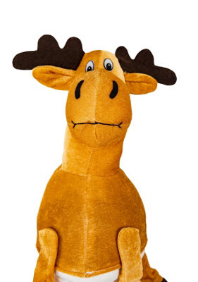 Shatchi Hat Novelty Plush Christmas Santa Hat Costume Christmas Fancy Dress Party Xmas Office Fun Headwear Accessories Reindeer from B&Q
