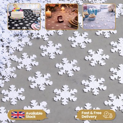 Shatchi Snow Flake Confetti Snowflakes 14G Table Scatter Birthday Party Decorations from B&Q