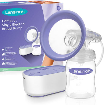 Electric Breast Pump Lansinoh Single Portable Compact Usb Mains Breastfeeding from B&Q