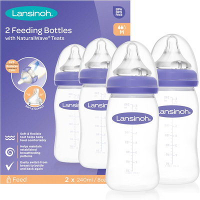 Ebebek Lansinoh Feeding Bottles With Naturalwave Teat 240Ml Pack Of 2 - Image 7