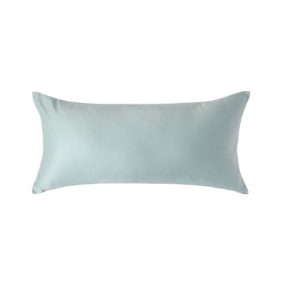 Homescapes Duck Egg Organic Cotton Continental Pillowcase 400 Tc, 40 X 80 Cm Blue