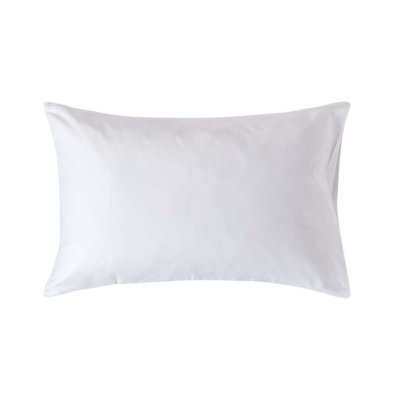 Homescapes Organic Cotton Housewife Pillowcase 400 Tc White