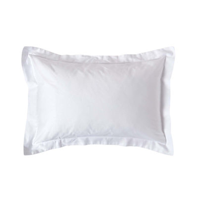 Homescapes Unisex White Duck Egg Blue Sateen Cotton Oxford Pillowcase 400 Tc In - Image 6