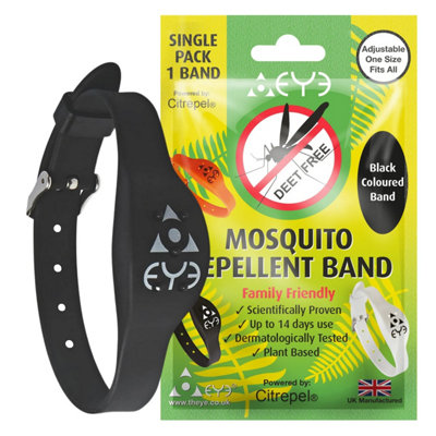 Theye Deet Free Mosquito Repellent Black Band from B&Q