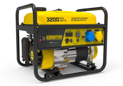 Champion Power Equipment 500560-Uk 3200 Watt Frame Type Petrol Generator from B&Q