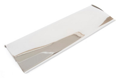 From The Anvil Polished Chrome Large Letter Plate Cover from B&Q