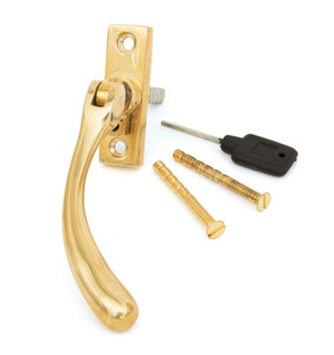 From The Anvil Polished Brass Slim Peardrop EspagRh from B&Q