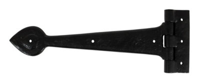 From The Anvil Black Textured 12 Inch Cast T Hinge (Pair) from B&Q