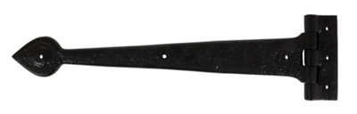 From The Anvil Black Textured 16 Inch Cast T Hinge (Pair) from B&Q